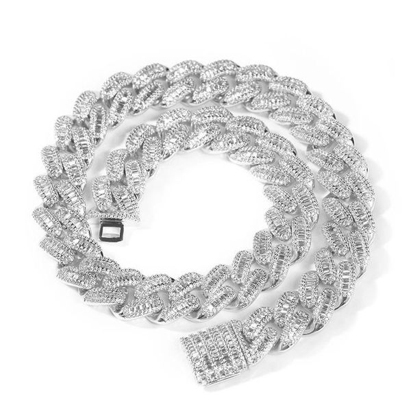 necklaces 15mm baguette zircon choker necklace iced out cuban link chain aaa 2 colors cz necklaces hip hop jewelry, Silver
necklaces 15mm baguette zircon choker necklace iced out cuban link chain aaa 2 colors cz necklaces hip hop jewelry, Silver