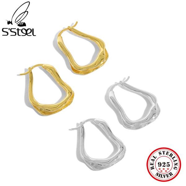 huggie s'steel geometric hoop earrings sterling silver 925 earrings for women designer minimalist earings gold trendy fine jewellery, Golden;silver
huggie s'steel geometric hoop earrings sterling silver 925 earrings for women designer minimalist earings gold trendy fine jewellery, Golden;silver