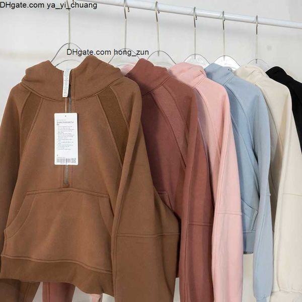 women's autumn ll hoodies sweatshirt lamb yoga suit jacket ladies sport half zipper thick loose short style with fleece
women's autumn ll hoodies sweatshirt lamb yoga suit jacket ladies sport half zipper thick loose short style with fleece