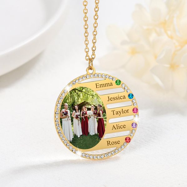 necklaces personalized name necklace for family gift birthstone crystal pendant engrave colored necklace custom stainless steel jewelry, Silver
necklaces personalized name necklace for family gift birthstone crystal pendant engrave colored necklace custom stainless steel jewelry, Silver