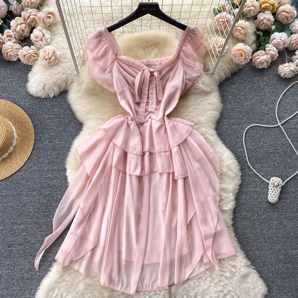 casual dresses french short flying sleeve a-line short dress women summer new fashion square neck mesh pleated lace-up waist thin vestidos 2, Black;gray
casual dresses french short flying sleeve a-line short dress women summer new fashion square neck mesh pleated lace-up waist thin vestidos 2, Black;gray