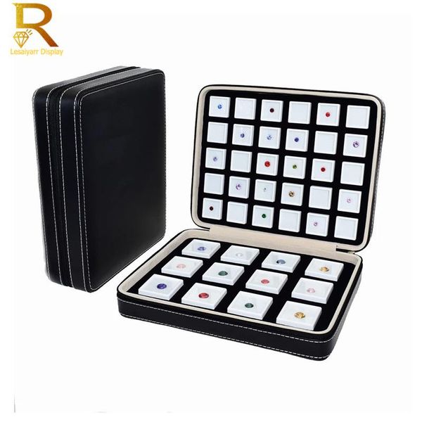 boxes portable quality pu leather gem box insert storage display gemstone travel ziplock bag loose diamond organizer gem box container, Black;white
boxes portable quality pu leather gem box insert storage display gemstone travel ziplock bag loose diamond organizer gem box container, Black;white