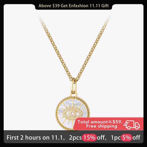 necklaces enfashion stainless steel necklace gold color devil's eye pendant necklaces fashion jewelry collares para mujer gift p223287, Silver
necklaces enfashion stainless steel necklace gold color devil's eye pendant necklaces fashion jewelry collares para mujer gift p223287, Silver