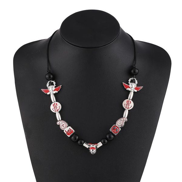 necklaces 2022 new hip hop punk necklace smiley skull angel pearl pendant fashion necklace for men women girls party rapper jewelry, Silver
necklaces 2022 new hip hop punk necklace smiley skull angel pearl pendant fashion necklace for men women girls party rapper jewelry, Silver