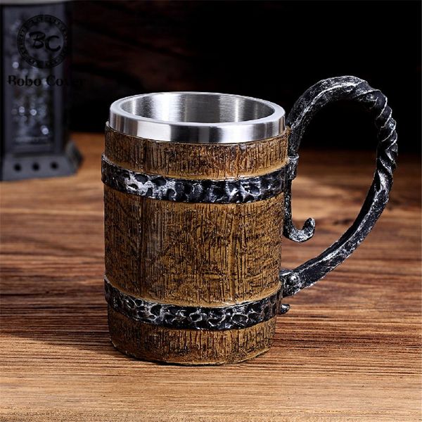 boxes vikings vintage style stainless steel beer mug medieval pirate wooden barrel largecapacity double layer drinking cup ornaments, Black;white
boxes vikings vintage style stainless steel beer mug medieval pirate wooden barrel largecapacity double layer drinking cup ornaments, Black;white