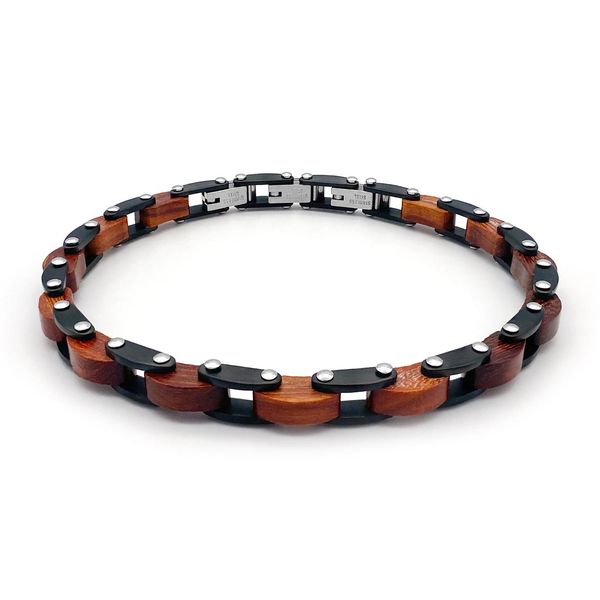 bangle runda men's bracelet wood chain with stainless steel part adjustable size22cm handmade fashion luxury brands wooden bracelet men, Black
bangle runda men's bracelet wood chain with stainless steel part adjustable size22cm handmade fashion luxury brands wooden bracelet men, Black