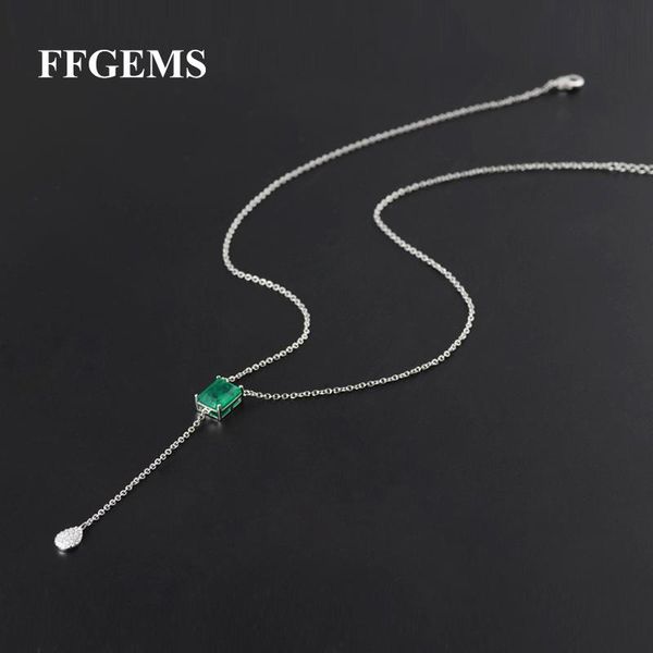 necklaces ffgems created emerald pendant necklace green gemstone fine jewelry for women lady engagement wedding party gift with box, Silver
necklaces ffgems created emerald pendant necklace green gemstone fine jewelry for women lady engagement wedding party gift with box, Silver