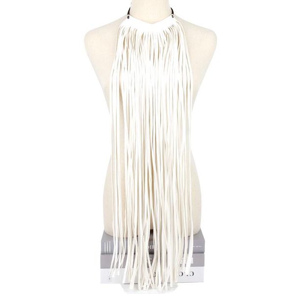 necklaces yd ydbz white black high street leather tassel necklace women's fashion luxury long necklace leather chain dress accessories, Silver
necklaces yd ydbz white black high street leather tassel necklace women's fashion luxury long necklace leather chain dress accessories, Silver