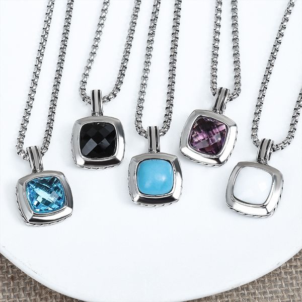14mm cz pendant necklace dainty white gold plated brass box chain necklace for women, Silver
14mm cz pendant necklace dainty white gold plated brass box chain necklace for women, Silver