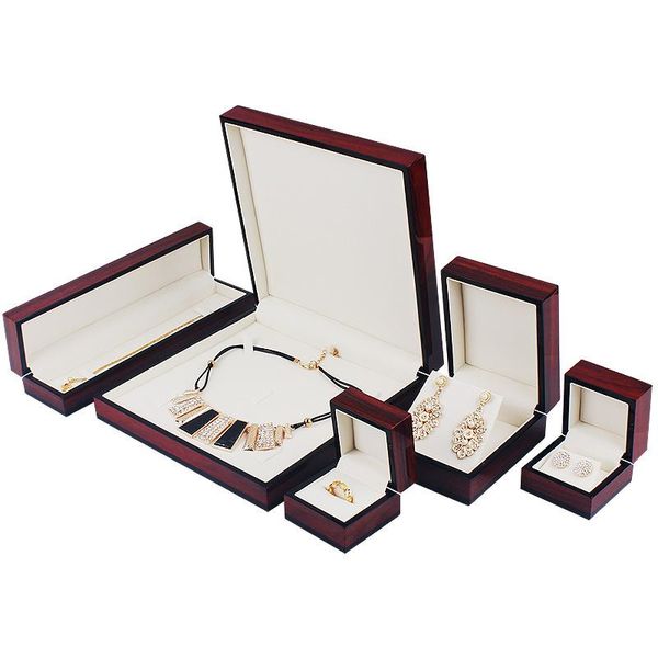 boxes high grade wooden earrings pendant necklace long chain bracelet jewellery box luxury jewelry gift storage display cases, Black;white
boxes high grade wooden earrings pendant necklace long chain bracelet jewellery box luxury jewelry gift storage display cases, Black;white