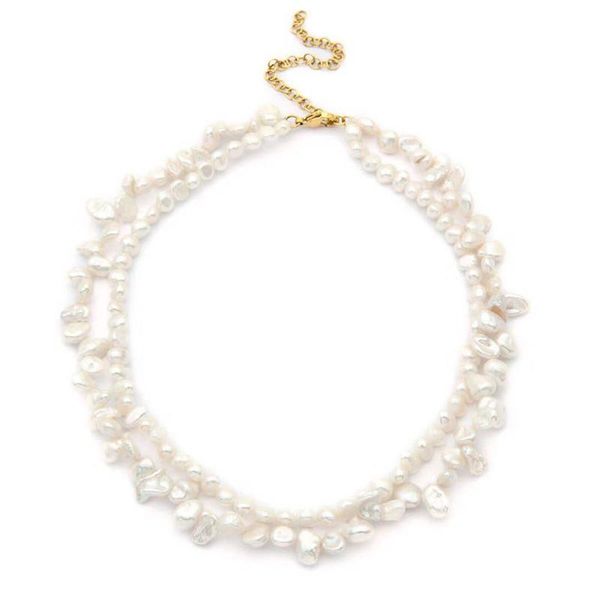 necklaces dm fashion jewelry baroque pearl necklace exquisite double natural freshwater pearl bisuteria mujer 2020 handmad gifts for women, Silver
necklaces dm fashion jewelry baroque pearl necklace exquisite double natural freshwater pearl bisuteria mujer 2020 handmad gifts for women, Silver