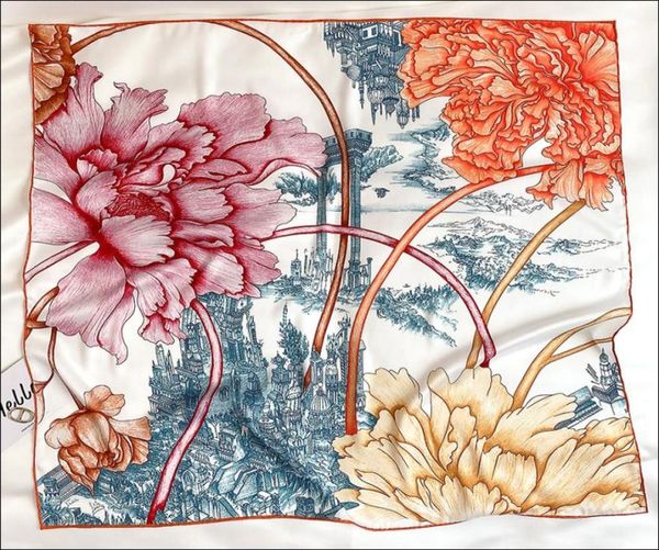 foulard satin square silk scarf female silk head scarves for ladies hand rolled scarf 90 foulard luxe1715170, Blue;gray
foulard satin square silk scarf female silk head scarves for ladies hand rolled scarf 90 foulard luxe1715170, Blue;gray
