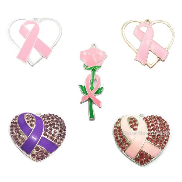 necklaces ( choose style first ) each style 10pcs/bag enamel/rhinestone pink ribbon breast cancer awareness pendants for fashion necklace, Silver
necklaces ( choose style first ) each style 10pcs/bag enamel/rhinestone pink ribbon breast cancer awareness pendants for fashion necklace, Silver