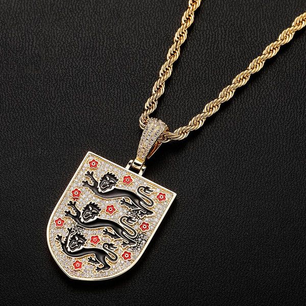 necklaces europese en amerikaanse stijl hoge kwaliteit ijs cravejado aaa + cubic zircon ketting hanger sieraden voor gift england medal, Silver
necklaces europese en amerikaanse stijl hoge kwaliteit ijs cravejado aaa + cubic zircon ketting hanger sieraden voor gift england medal, Silver