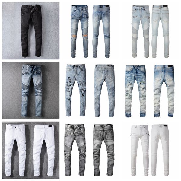 mens luxury skinny denim jeans pants fashion casual designer straight men's biker hole stretch denim casual jean men skinny pants elast, Blue
mens luxury skinny denim jeans pants fashion casual designer straight men's biker hole stretch denim casual jean men skinny pants elast, Blue