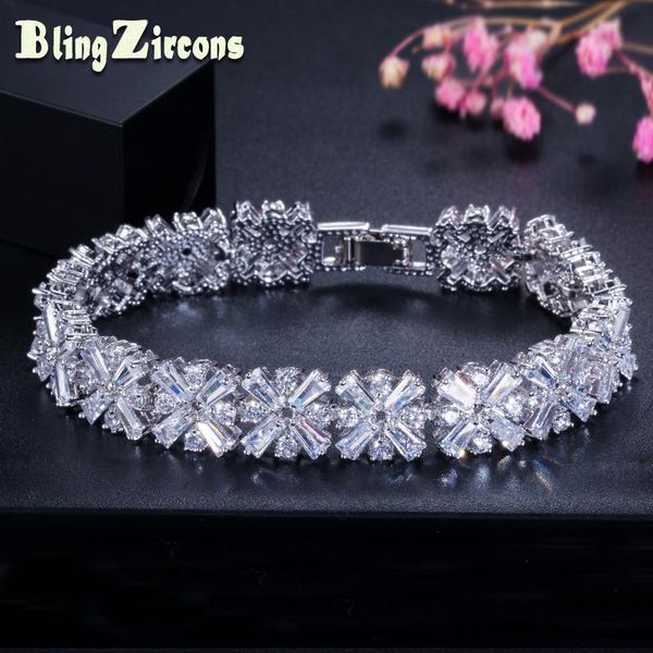 bangle beaqueen famous brand full cubic zirconia flower connected bracelets bangles luxury bridal wedding jewelry for women b042, Black
bangle beaqueen famous brand full cubic zirconia flower connected bracelets bangles luxury bridal wedding jewelry for women b042, Black