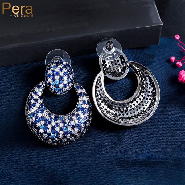 knot pera classy dangle big round shape black gold plated cz zircon blue white cz drop earrings for women costume party jewelry e936, Silver
knot pera classy dangle big round shape black gold plated cz zircon blue white cz drop earrings for women costume party jewelry e936, Silver