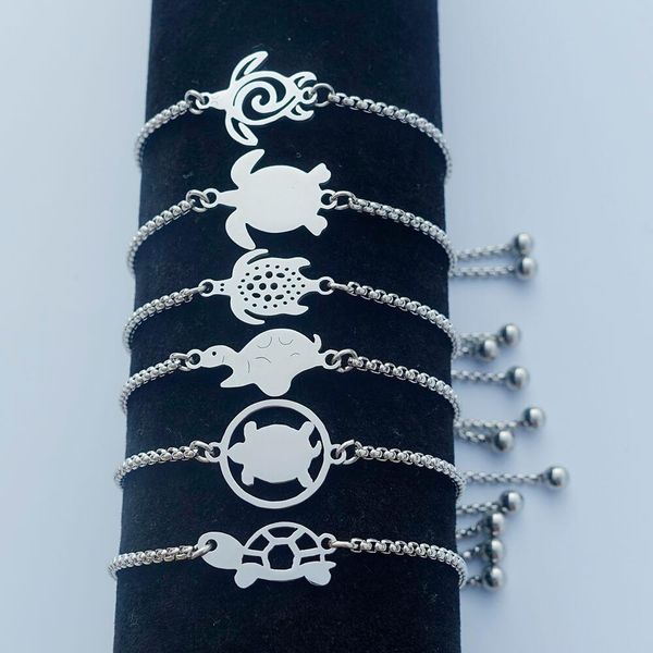 bangle sea turtle bracelet stainless steel tortoise wristband animal jewelry adjustable length men women gift 12 pcs/lot mix styles, Black
bangle sea turtle bracelet stainless steel tortoise wristband animal jewelry adjustable length men women gift 12 pcs/lot mix styles, Black