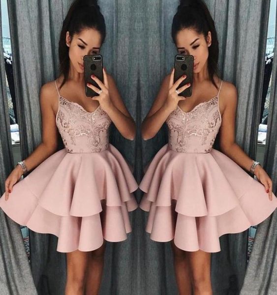 2019 dusty pink spaghetti short homecoming dresses backless lace appliqued cocktail party gown mini prom evening dresses8684789, Blue;pink
2019 dusty pink spaghetti short homecoming dresses backless lace appliqued cocktail party gown mini prom evening dresses8684789, Blue;pink