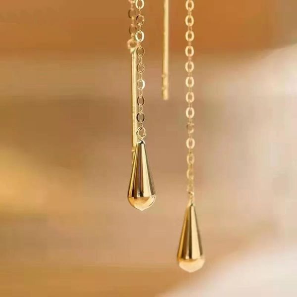 knot yunli real 18k gold drop earrings pure au750 water drop tassel earrings fine jewelry gifts for women ea023, Silver
knot yunli real 18k gold drop earrings pure au750 water drop tassel earrings fine jewelry gifts for women ea023, Silver