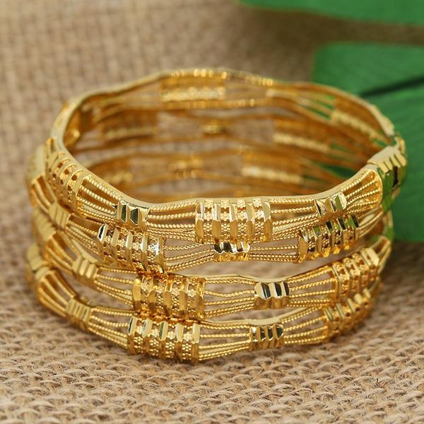 bangle 4pcs/lot 24k dubai bangles for women saudi arabia africa fashion gold color ethiopian bride wedding bracelet jewelry gifts, Black
bangle 4pcs/lot 24k dubai bangles for women saudi arabia africa fashion gold color ethiopian bride wedding bracelet jewelry gifts, Black