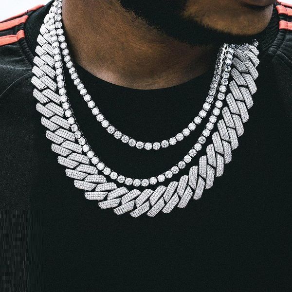 necklaces 3 row cz 19mm diamonds cuban link chain necklace iced out bling 5a cubic zirconia hip hop men boy jewelry gold silver color
necklaces 3 row cz 19mm diamonds cuban link chain necklace iced out bling 5a cubic zirconia hip hop men boy jewelry gold silver color