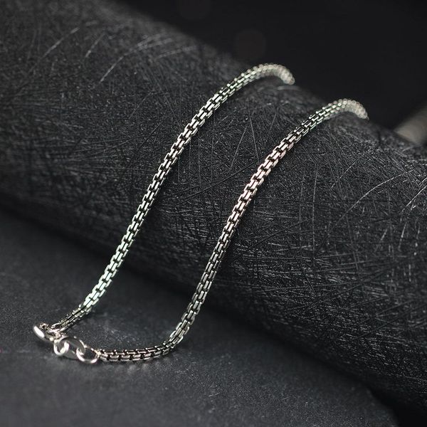 necklaces 2mm s925 silver ornament thai silver hollow double box chain sweater necklace female
necklaces 2mm s925 silver ornament thai silver hollow double box chain sweater necklace female