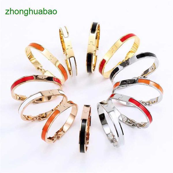 hemres designer bracelet fashion design bangle 8mm titanium bracelets woman luxury designer jewelry h letter bangles enamel classic gift for, Black
hemres designer bracelet fashion design bangle 8mm titanium bracelets woman luxury designer jewelry h letter bangles enamel classic gift for, Black