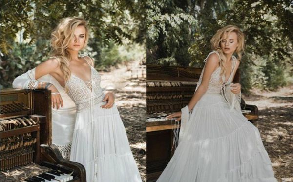 inbal raviv a line bohemian wedding dresses spaghetti lace chiffon v back elegant boho bridal dress beach style plus size wedding 9440762, White
inbal raviv a line bohemian wedding dresses spaghetti lace chiffon v back elegant boho bridal dress beach style plus size wedding 9440762, White