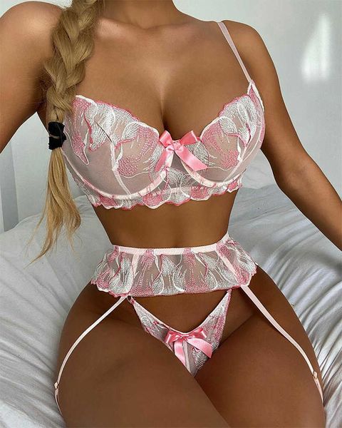 2022 floral embroidery set women thin transparent bralette lace push up bra garters 3 piece sensual lingerie woman, Red;black
2022 floral embroidery set women thin transparent bralette lace push up bra garters 3 piece sensual lingerie woman, Red;black