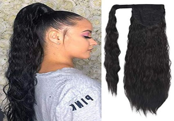 long corn wave ponytail extension humain wavy ponytail for women black cury wrap around black ponytail clip in hairpiece heat3429405
long corn wave ponytail extension humain wavy ponytail for women black cury wrap around black ponytail clip in hairpiece heat3429405
