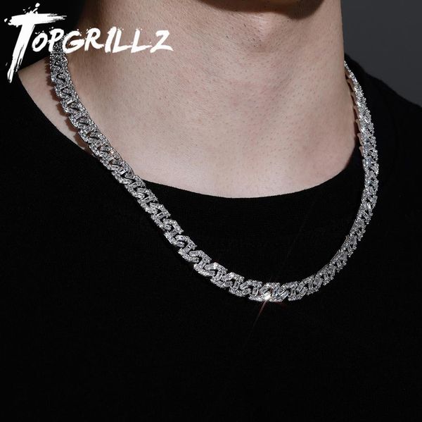 necklaces rillz 9mm iced out baguette cuban necklace with new spring clasp hip hop jewelry men women party jewelry, Silver
necklaces rillz 9mm iced out baguette cuban necklace with new spring clasp hip hop jewelry men women party jewelry, Silver