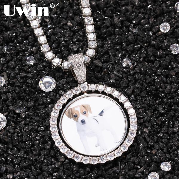 necklaces uwin custom made p round medallions cubic zircon pendant necklace rotating doublesided picture pendants for drop shipping, Silver
necklaces uwin custom made p round medallions cubic zircon pendant necklace rotating doublesided picture pendants for drop shipping, Silver