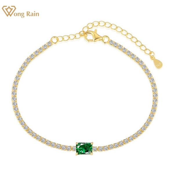 bangle wong rain classic 100% 925 sterling silver 5*7 mm emerald created moissanite gemstone bracelet bangle fine jewelry drop shipping, Black
bangle wong rain classic 100% 925 sterling silver 5*7 mm emerald created moissanite gemstone bracelet bangle fine jewelry drop shipping, Black