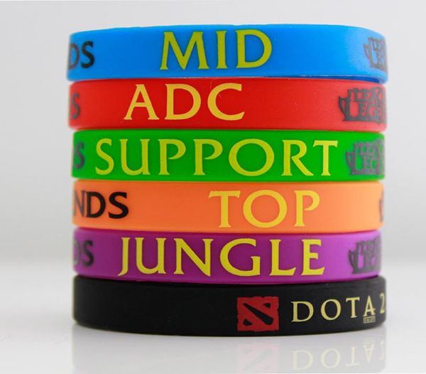 50pcslot new trendy lol league of legend wristband silicon bracelet with adc jungle mid support dota 2 printed band7072769, Black
50pcslot new trendy lol league of legend wristband silicon bracelet with adc jungle mid support dota 2 printed band7072769, Black