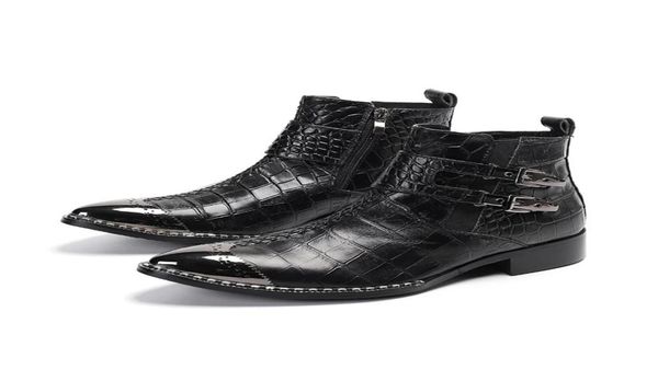 autumn men oxford boots genuine cow leather double buckle black ankle boots mens dress crocodile pattern chelsea cowboy boots6232423
autumn men oxford boots genuine cow leather double buckle black ankle boots mens dress crocodile pattern chelsea cowboy boots6232423