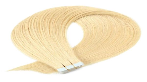 613 bleach blonde cuticle intact remy human hair tape in extensions8252191, Black
613 bleach blonde cuticle intact remy human hair tape in extensions8252191, Black