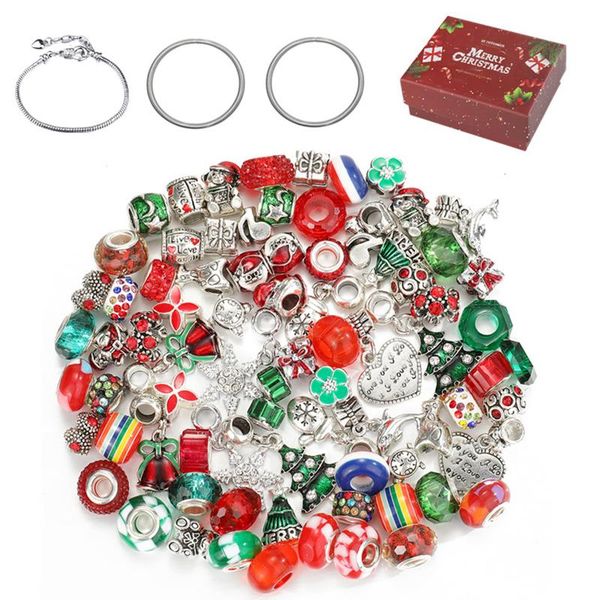 bangle 63pcs gift boxed christmas bead pendant set handmade oil drop alloy big hole bead ornament girl gift christmas bracelet set, Black
bangle 63pcs gift boxed christmas bead pendant set handmade oil drop alloy big hole bead ornament girl gift christmas bracelet set, Black