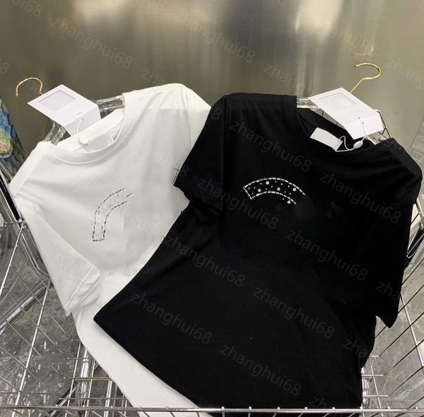 23ss tee womens t-shirt womens designer clothing spring and summer new heavy iron drill letter logo printed t-shirt womens clothes, White
23ss tee womens t-shirt womens designer clothing spring and summer new heavy iron drill letter logo printed t-shirt womens clothes, White
