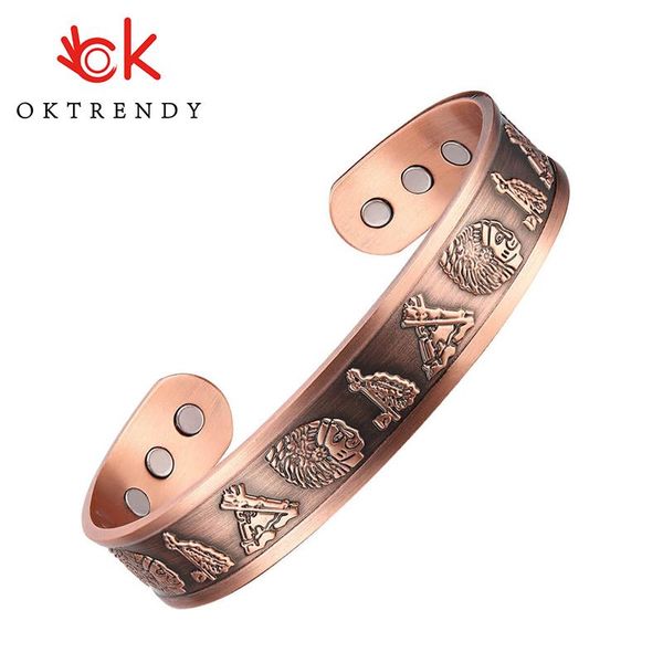 bangle oktrendy magnetic pure copper bangles for men adjustable 15mm cuff energy therapy jewelry carving wide bracelets bangles, Black
bangle oktrendy magnetic pure copper bangles for men adjustable 15mm cuff energy therapy jewelry carving wide bracelets bangles, Black