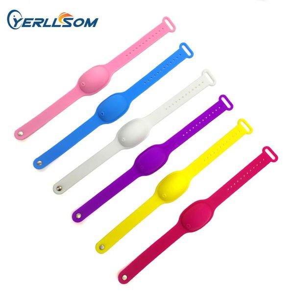 bangle yerllsom 100pcs/lot portable wristband hand sanitizer dispenser liquid wristband ys20102801, Black