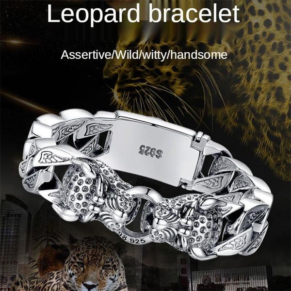bangle luxury domineering s925 sterling silver horsetail woven bracelet men's and women's retro original bracelet leopard silver c, Black
bangle luxury domineering s925 sterling silver horsetail woven bracelet men's and women's retro original bracelet leopard silver c, Black