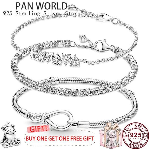 bangle 925 sterling silver new mother's day tennis eternal love women's pan bracelet is suitable for the original pan charm jewelr, Black
bangle 925 sterling silver new mother's day tennis eternal love women's pan bracelet is suitable for the original pan charm jewelr, Black