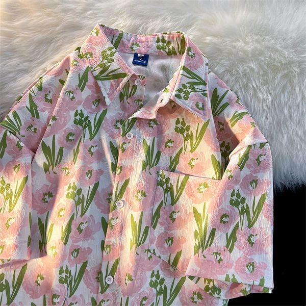 womens blouses shirts vintage fashion flower print button up shirt women summer casual short sleeve streetwear woman harajuku 230519, White
womens blouses shirts vintage fashion flower print button up shirt women summer casual short sleeve streetwear woman harajuku 230519, White