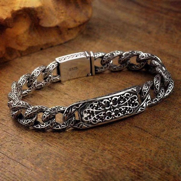 bangle tr men's bracelet auspicious pattern pin type retro couple men's and women's same style ring buckle bracelet accessori, Black
bangle tr men's bracelet auspicious pattern pin type retro couple men's and women's same style ring buckle bracelet accessori, Black