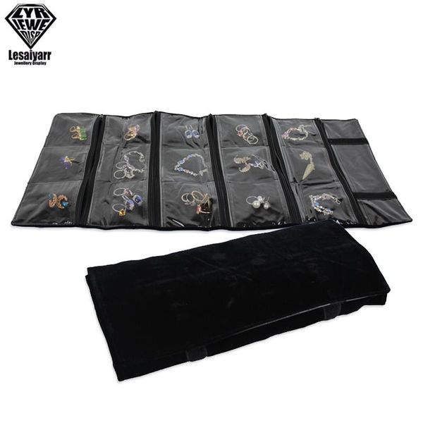 boxes portable 15 pockets fashion jewelry roll bag display earrings rings bracelet organizer storage bag zipper foldable storage case, Black;white
boxes portable 15 pockets fashion jewelry roll bag display earrings rings bracelet organizer storage bag zipper foldable storage case, Black;white