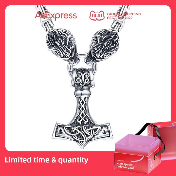 necklaces vnox chunky viking wolf hammer necklace for men heavy punk hammer pendant with byzantine chain vegvisir and norse valknut collar, Silver
necklaces vnox chunky viking wolf hammer necklace for men heavy punk hammer pendant with byzantine chain vegvisir and norse valknut collar, Silver