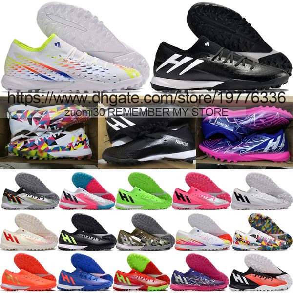 send with bag quality soccer boots predator edge.3 tf low version turf trainers football cleats for mens soft leather comfortable lithe knit, Black
send with bag quality soccer boots predator edge.3 tf low version turf trainers football cleats for mens soft leather comfortable lithe knit, Black