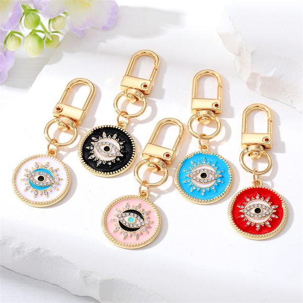 bohemian retro devil's eye keychain pendant diamond geometric round sun blue evil eye bag car keychains jewelry gift, Silver
bohemian retro devil's eye keychain pendant diamond geometric round sun blue evil eye bag car keychains jewelry gift, Silver
