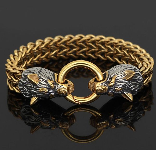 bangle vintage accessories titanium steel nonfading domineering bracelet personalized viking wolf head bracelet punk jewelry men chain, Black
bangle vintage accessories titanium steel nonfading domineering bracelet personalized viking wolf head bracelet punk jewelry men chain, Black